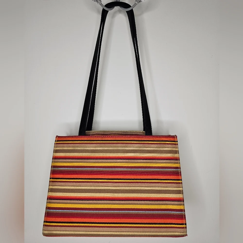 KATE SPADE Fiesta Rainbow Tote Bag Purse Pocketbook Handbag EUC